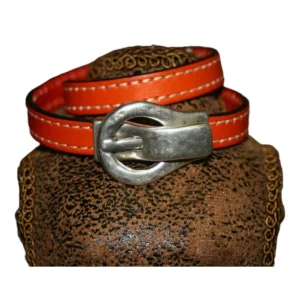 Bracelet Cuir Rouge